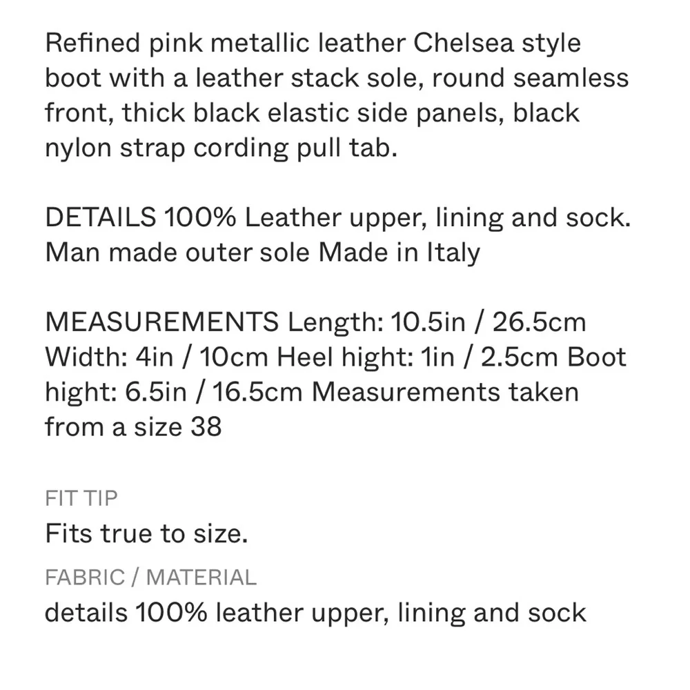 1017 Alyx 9SM metallic pink Chelsea boots